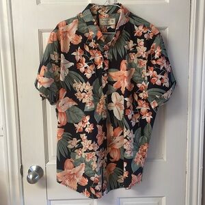 Abercrombie and Fitch Hawaiian style Floral Print Men's Shirt size XXL